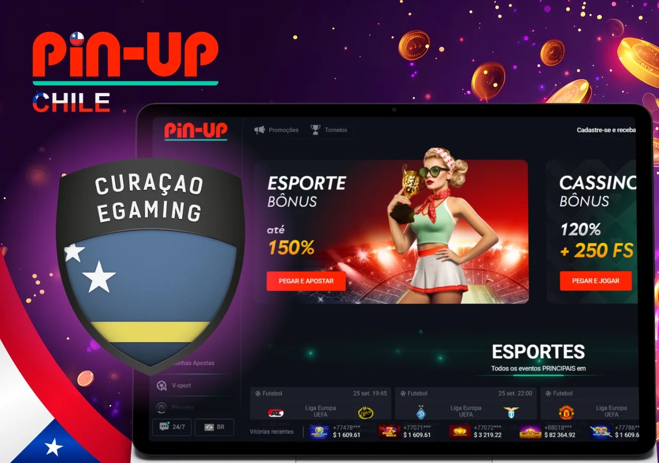 Sección de apuestas deportivas con bono activo en Pin-Up